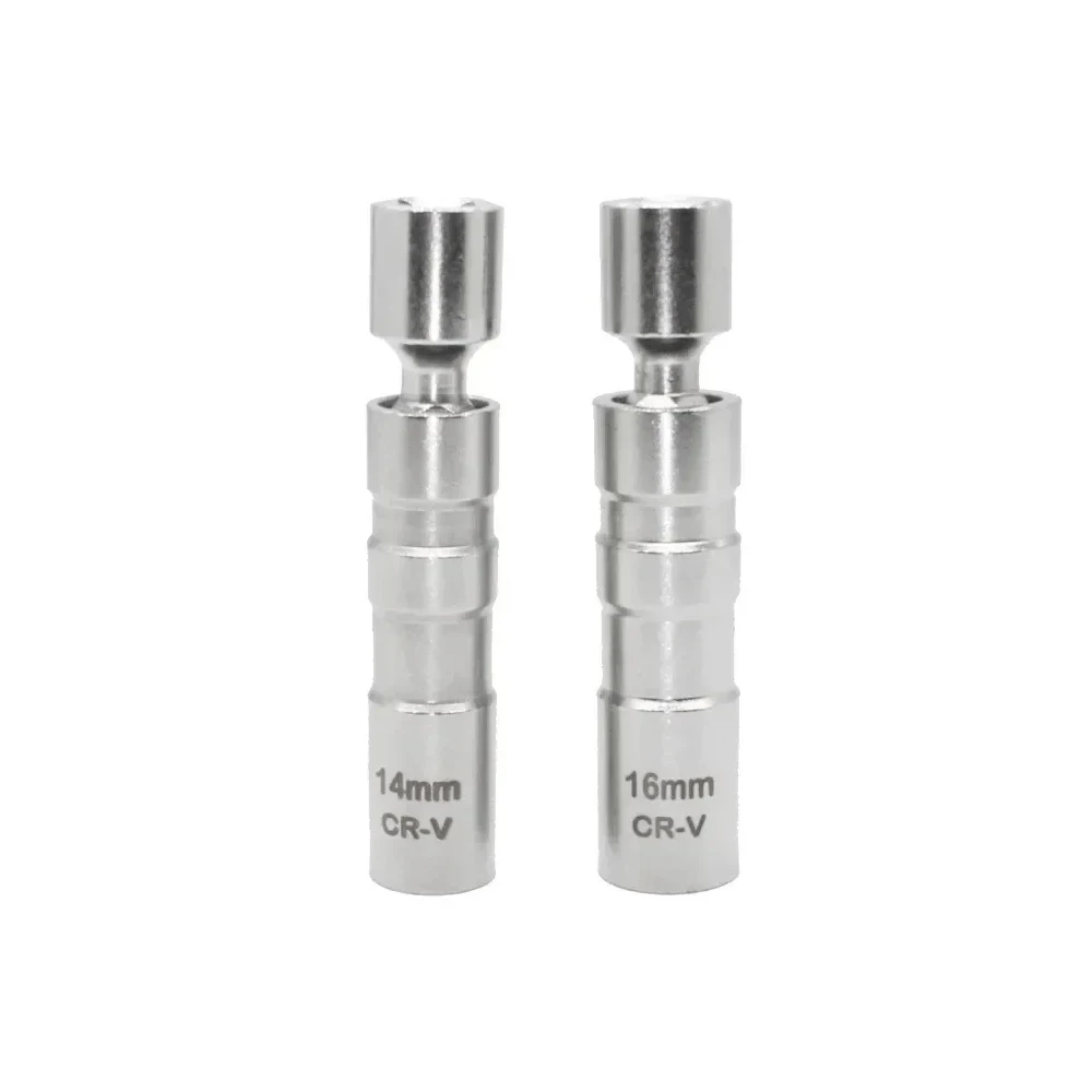 Инструмент для удаления свечей зажигания 14 мм, 16 мм, гаечный ключ, магнитная втулка, 3/8 дюйма, 12-точечный поворотный ключ для свечей, 16 мм, магнит, выдвижные свечи зажигания