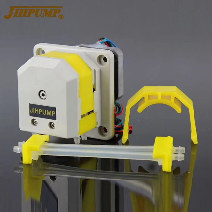 JIHPUMP 110v 220v DC 12v 24v маленький мини микро OEM перистальтический насос двухканальный 2