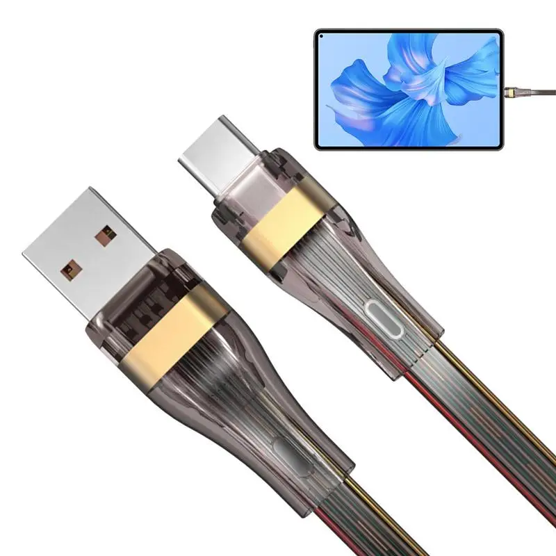 Кабель USB C 100 Вт, шнур для быстрой зарядки 5A, кабель для быстрой зарядки сотового телефона, QC, плоский кабель для мобильного телефона Кабель USB C 100 Вт, шнур для быстрой зарядки 5A, кабель для быстрой зарядки сотового телефона, QC, плоский кабель для мобильного телефона