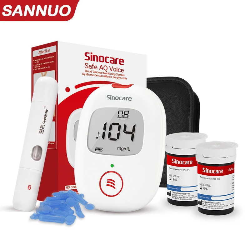 

Глюкометр Sinocare Safe AQ Voice, 100 тест-полосок