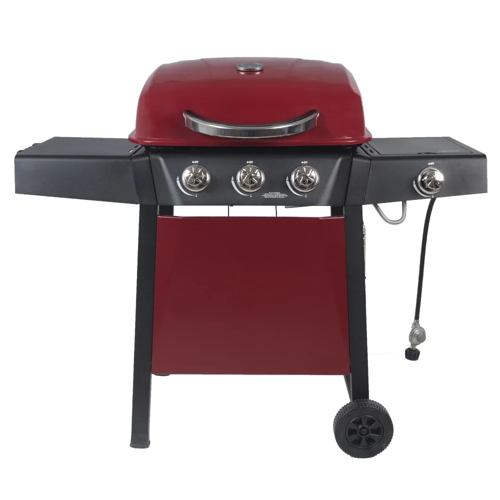 

RevoAce 3-Burner Propane Gas Grill with Side Burner, Red Sedona, GBC1729WRS