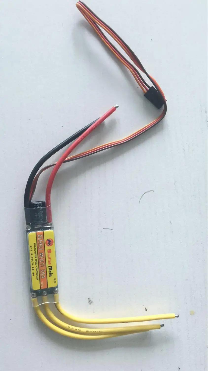 

Sunrise BLHELI Multi Series 20A 30A 40A 2-6S ESC Speed Controller Multicopter BLHELI-Multi OPTO Tube installation