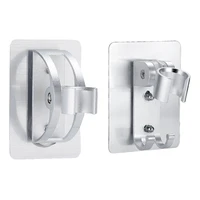 self adhesive shower arm head holder adjustable wall mounted fixed base plate bracket for home bathroom accessories
