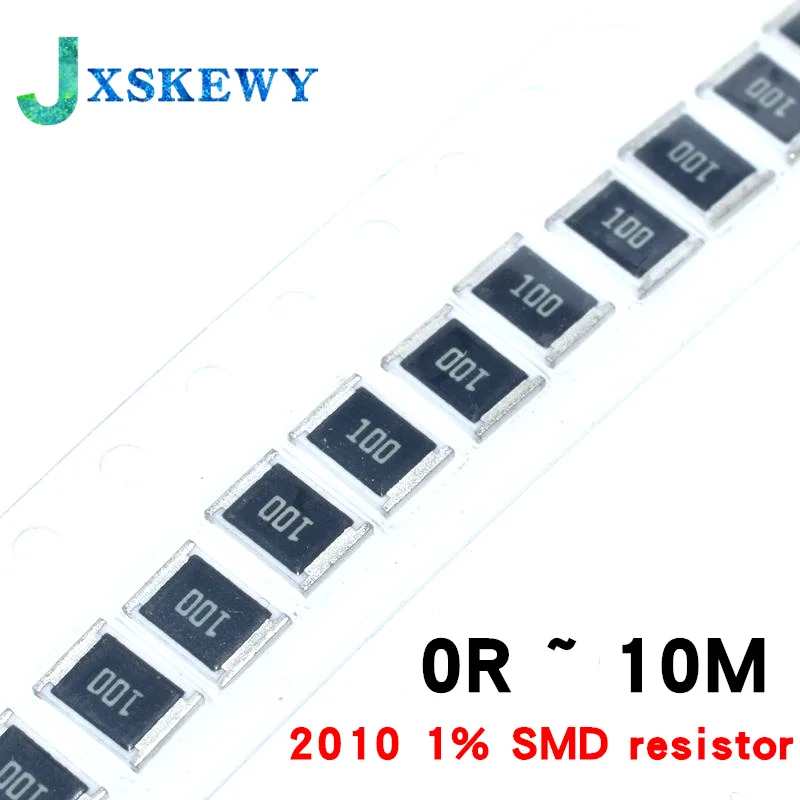 

50 шт., резистор 2010 1% SMD 0R ~ 10M 3/4W 0 1 10 100 150 220 330 Ом 1K 2,2 K 10K 100K 220K 0R 1R 10R 100R 150R 220R 330R 470R 1 м