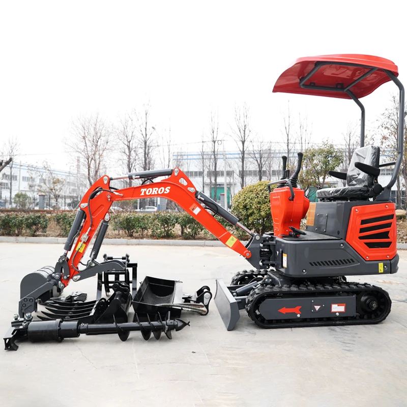 China Mini Digger Excavator 1 Ton Mini Excavator Digger 1.2Ton 1.8t 1.7ton Small Bagger For Sale