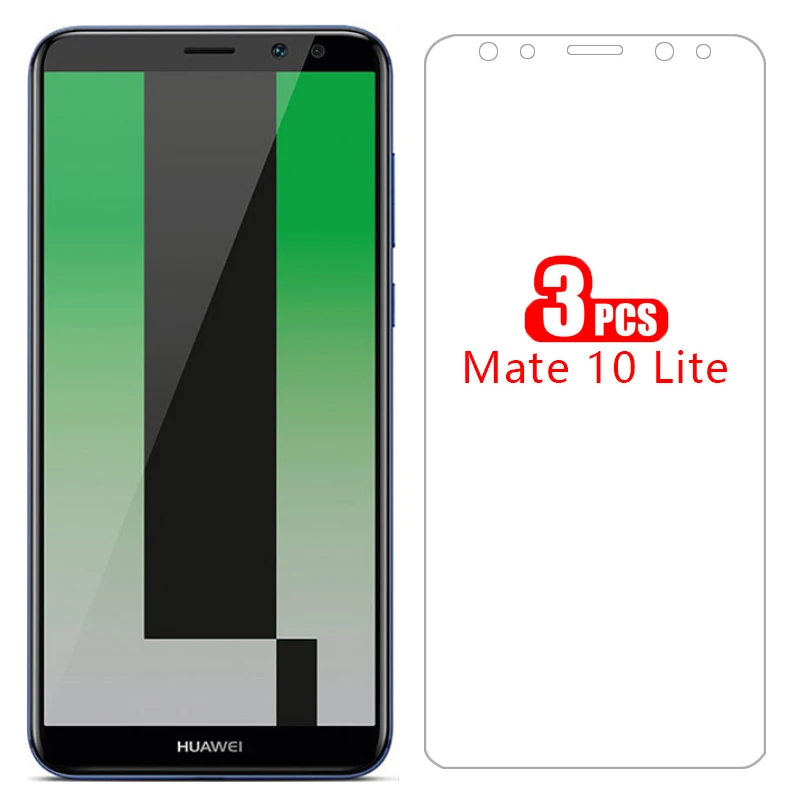 Чехол для huawei mate 10 lite, Защитная пленка для экрана, закаленное стекло на mate10lite mate10, легкий Чехол huawe huwei hawei huawi