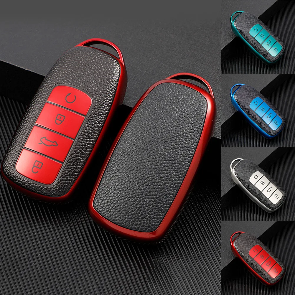 

1pcs For Chery Tiggo 8 Pro 8Plus Soft TPU Leather Car Key Case Cover Shell Protect Protect Your Car Keys Well And Play A Protect