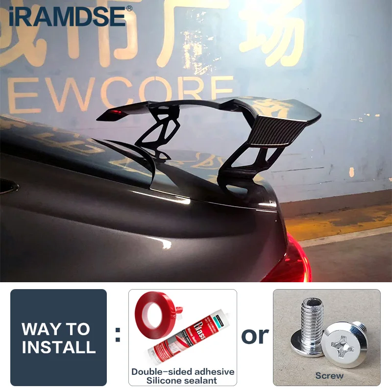 УГЛЕРОДНЫЙ спойлер для рисования Audi TT Тип V ABS пластиковый Автомобильный задний