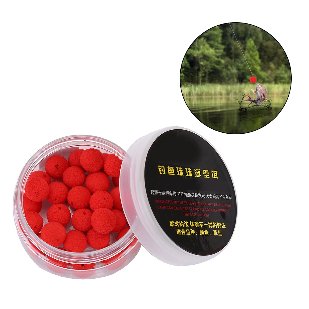 

30pcs Carp Fishing Bait Foam Pop Up Soft Pellets Boilies Float Beads Baits Artificial Lure Foam Boilies Ball Fishing Float Lure