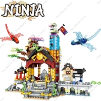 911pcs phantom ninja movie series city gardens 3 figure building blocks bricks model compatible toy kids christmas birthday gift