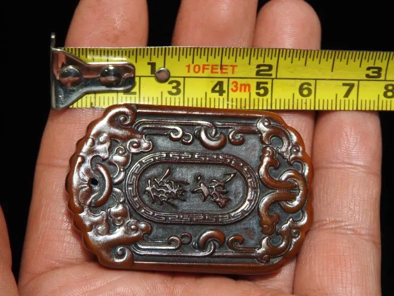 Ожерелье из коровьего рога с подвеской в стиле ретро