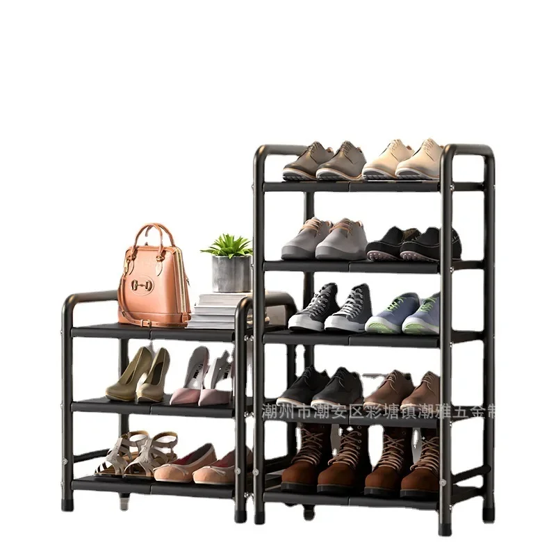 Полка для обуви из кованого железа простой обувной шкаф Пылезащитная кухонная