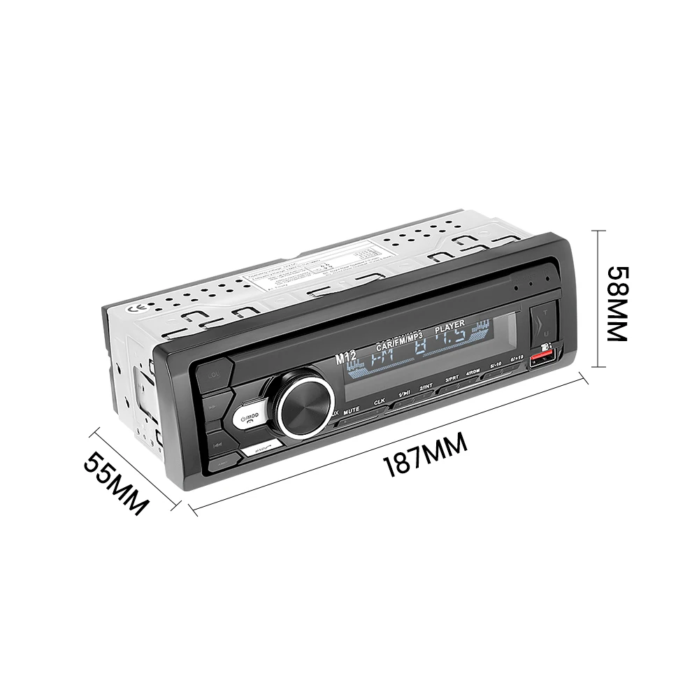 1 Din Radio samochodowe z Bluetooth MP3 odtwarzacz Radio samochodowe FM samochodowe Stereo odbiornik samochodów uniwersalny odtwarzacz ładowania TF/SD AUX 6 1 Din Radio samochodowe z Bluetooth MP3 odtwarzacz Radio samochodowe FM samochodowe Stereo odbiornik samochodów uniwersalny odtwarzacz ładowania TF/SD AUX 6