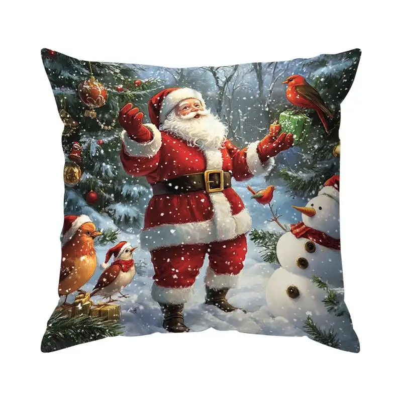 

Рождественская наволочка из полиэстера велюра 40x40 см