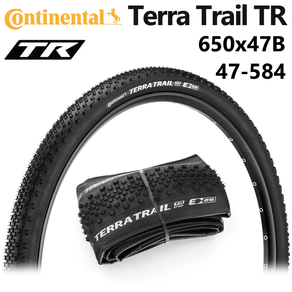 

1 Pair Continental Terra Trail TLR 47-584 E-25 Folding Clincher tyre Cyclocross 650B Gravel bike Tubeless Ready tire 27.5x1.75in