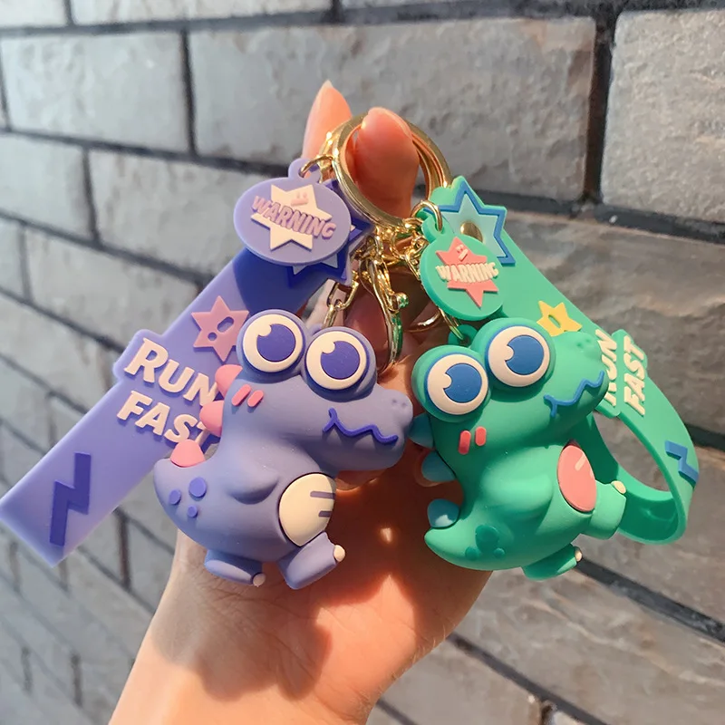 

Creative Cartoon Cute Dinosaur Keychain Kawaii Dinosaur Baby Doll Keyring Fashion Ornament Car Key Chains Gifts for Kids Friends