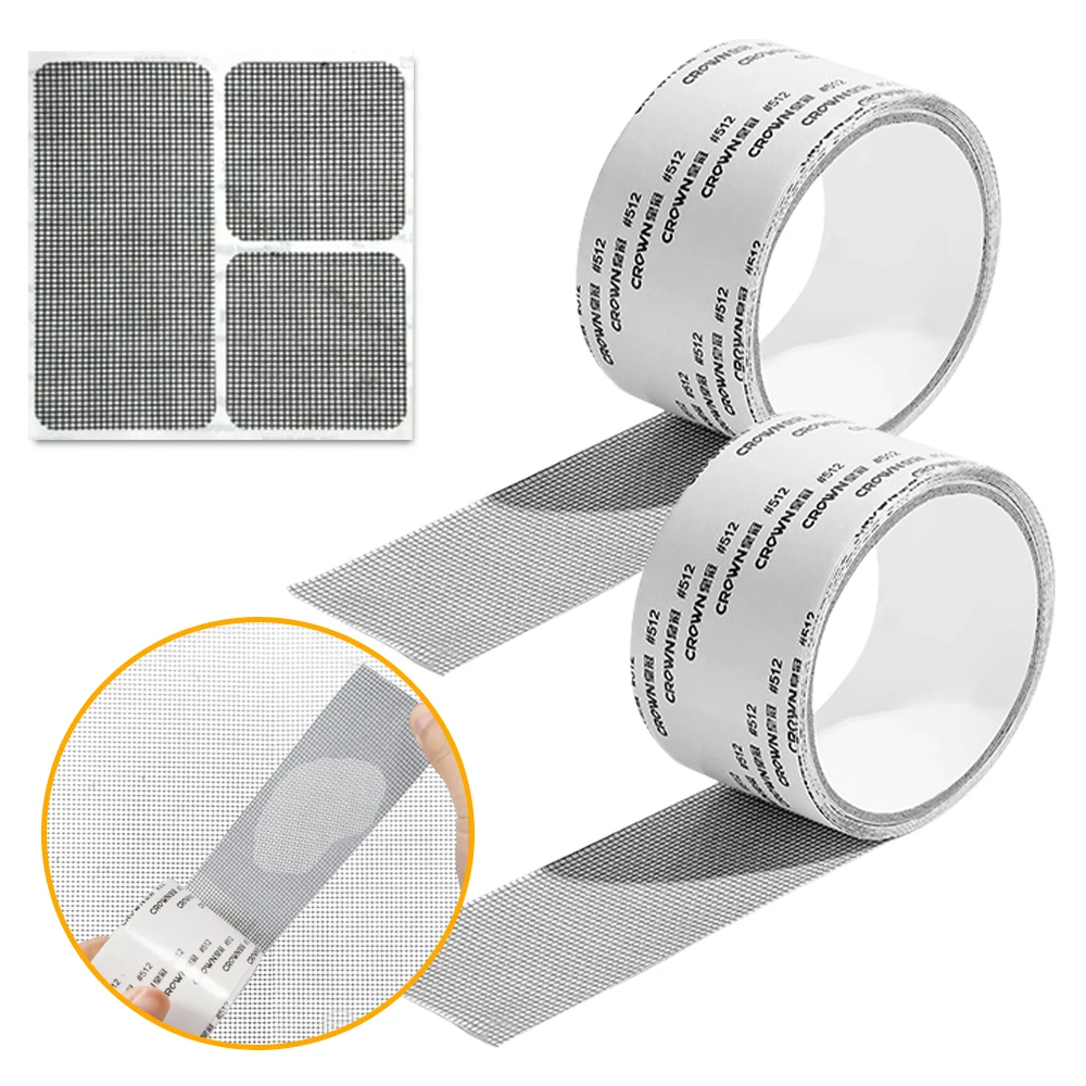 

Window Net Anti-mosquito Mesh Sticky Wires Patch Repair Tape New Screen Door Mosquito Netting Patch Broken Hole Repair Tape
