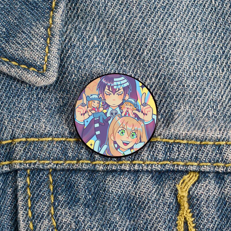 

Fashion Meisters and minis Brooches Shirt Lapel tote Bag backpacks Badge Cartoon gift brooches pins for women Accessories