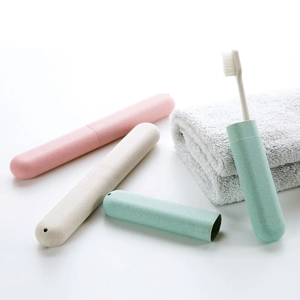 

Portable Travel Toothbrush Case Dustproof Toothbrush Protector Healthy Outdoor Toothbrush Storage Box Bathroom Accessories