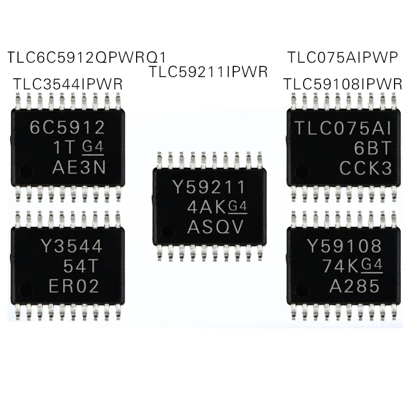 

1PCS TLC075AIPWP TLC3544/TLC59108/TLC59211IPWR TLC6C5912QPWRQ1