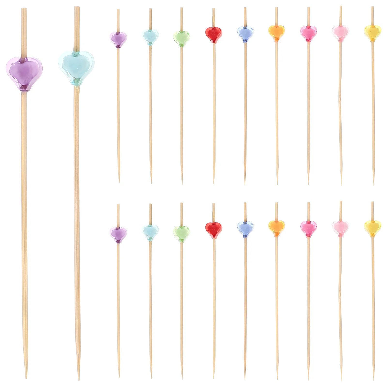 

Picks Cake Heart Party Fruitcocktail Sticks Toothpicks Valentines Day Cupcake S Valentine Decor Decorations Pick Dessert