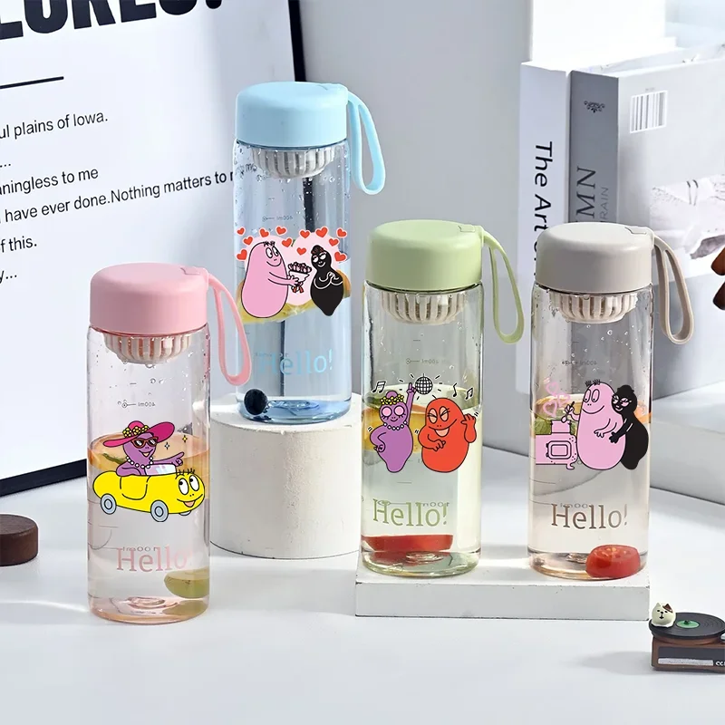 650 мл Barbapapa детская бутылка для воды большой емкости студенческая спортивная