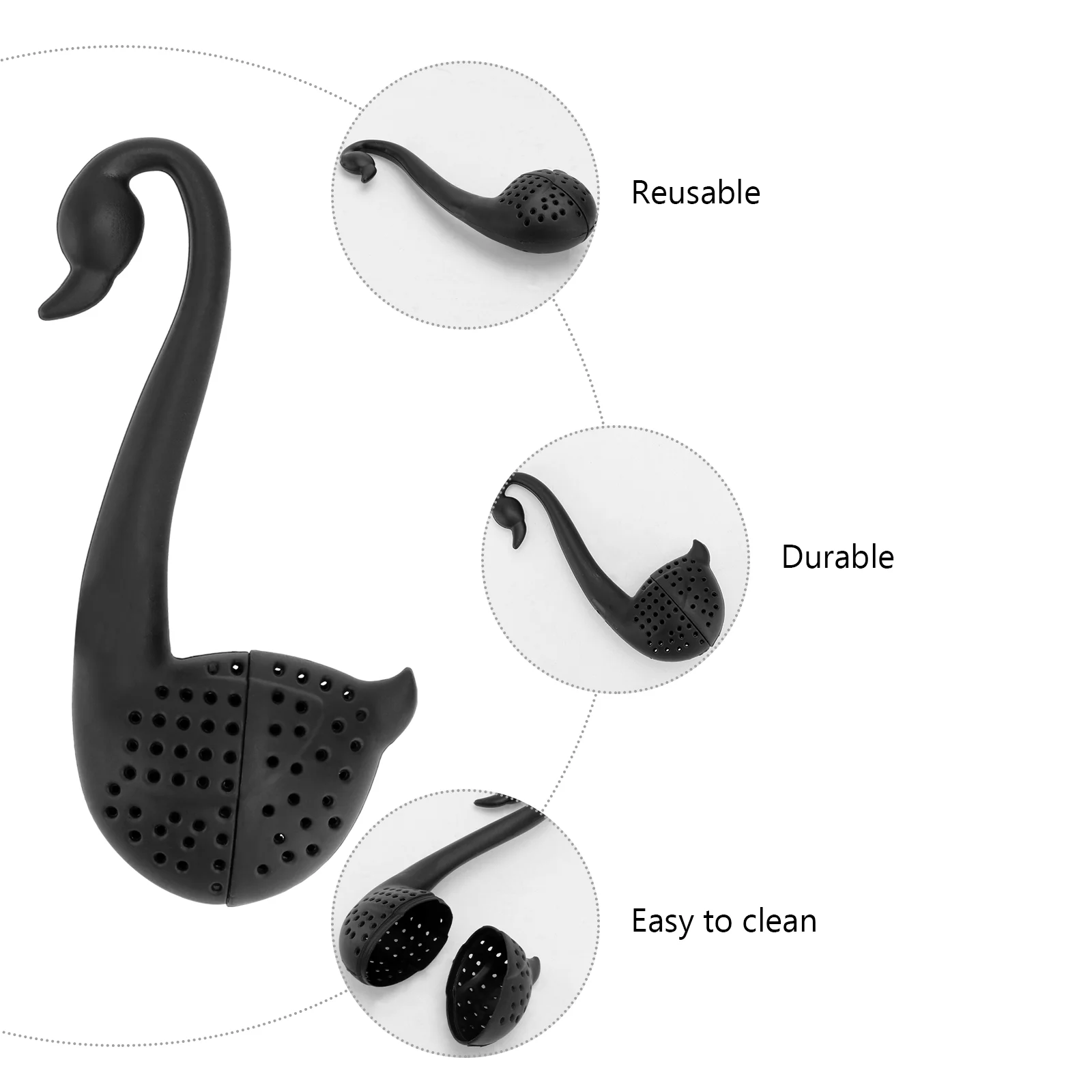 Лебедь подвесное сито шариковый заварочный инструмент для процеживания