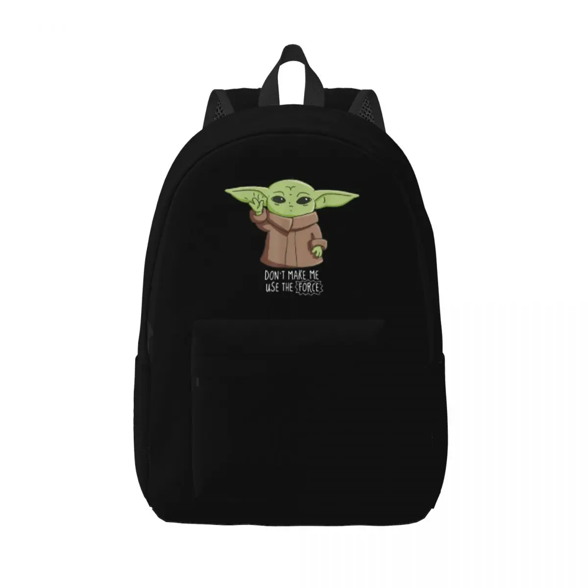 

Disney Star Wars Mandalorian Backpack Elementary High College School Student Don't Make Me Use The Force Bookbag Daypack with