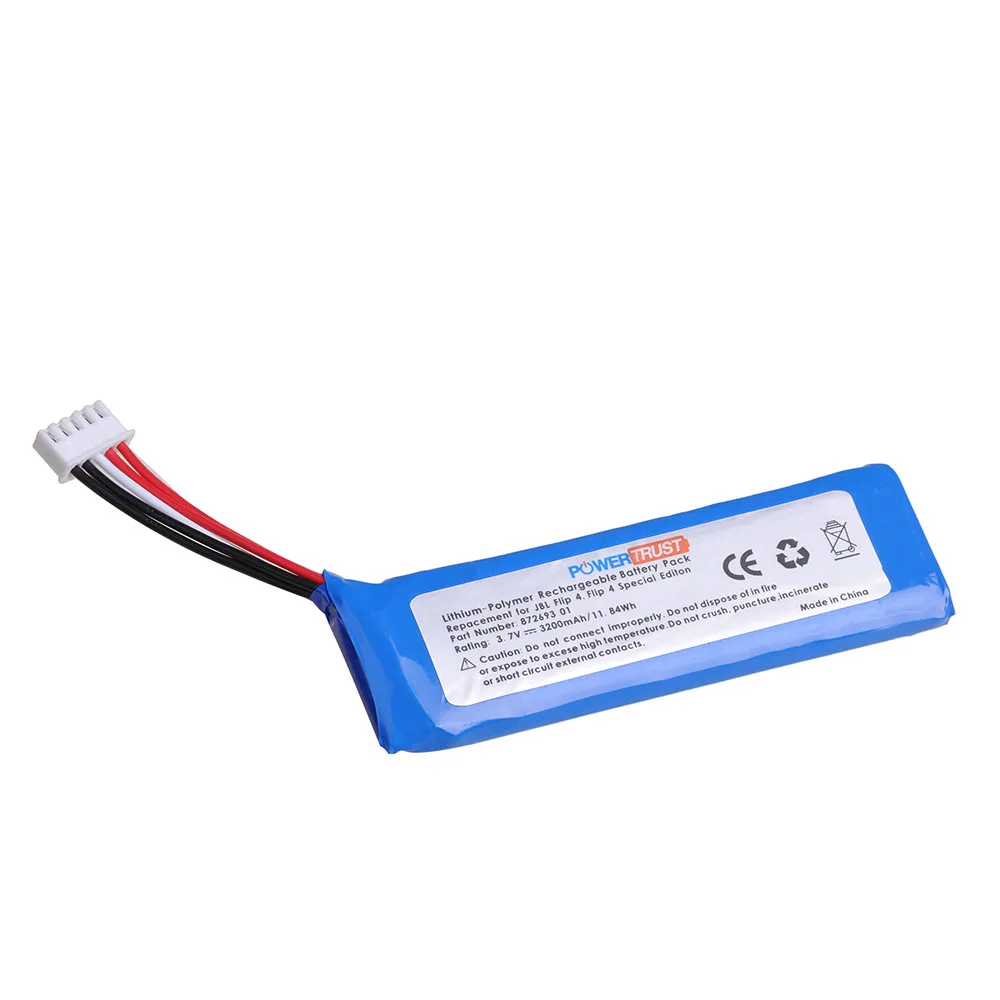 Аккумулятор емкостью 3200 мАч для JBL Flip 4 Special Edition GSP 872693 01