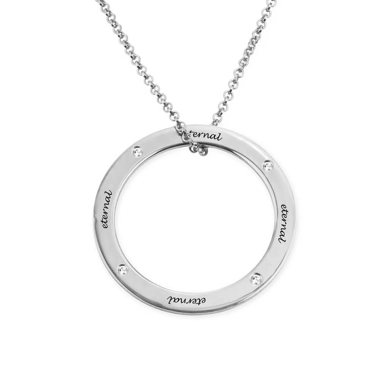

Round Necklace Custom Engraved Couple Name Necklace Minimalist engraved women's necklace 2023