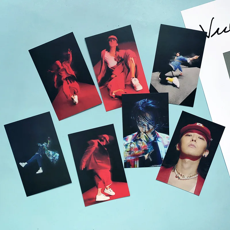 

7pcs/set KPOP Group GD Photocard Picture Cards Photo Cards LOMO Card for Fans