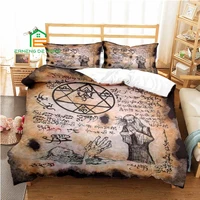 dark necronomicon cthulhu mythological monster pattern duvet cover set pillowcase bedding set aueuus size for bedroom decor