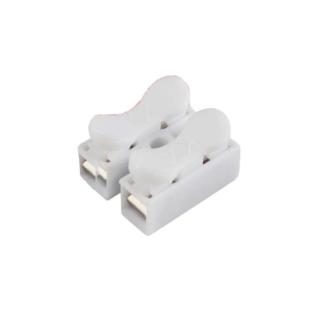 

20Pcs/lot CH2 CH-2 Quick Connection Terminal 2 Pin wiring terminals post self-locking pressing terminal 20x17.5x13.5mm
