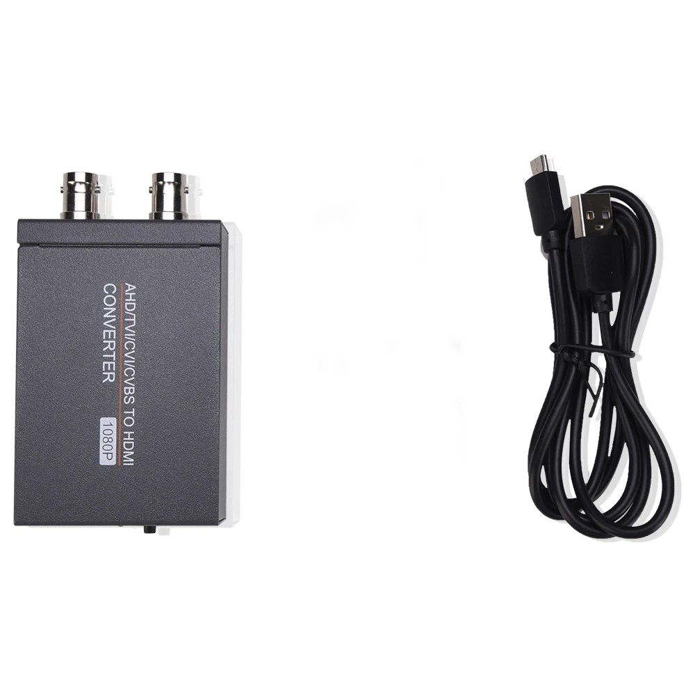 

AHD/TVI/CVI/CVBS к HDMI-совместимый конвертер 1080P с USB-кабелем coax