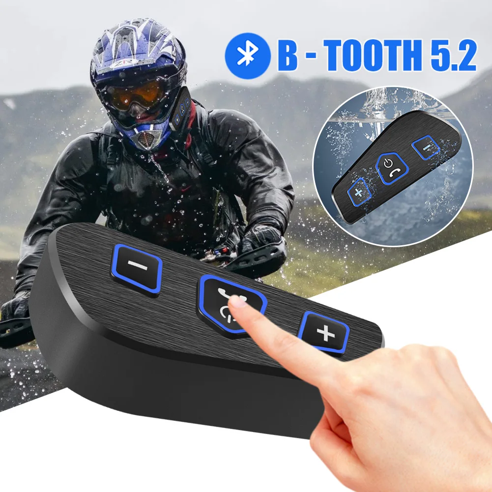 

Z18 Motorcycle BT5.2 Helmet Headset Wireless Headphone Hands-free Call Noise-Reduction Mic Waterproof Anti-interference Earphone