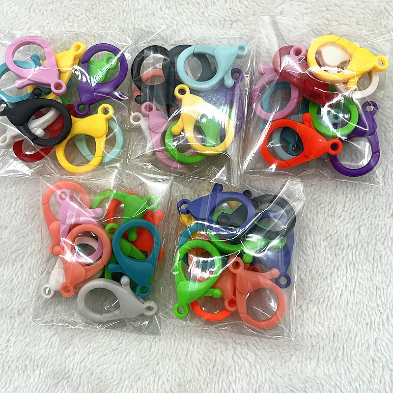 10 шт./лот 35*20 мм карамельные цвета застежки-карабины крючки цепочка для ключей