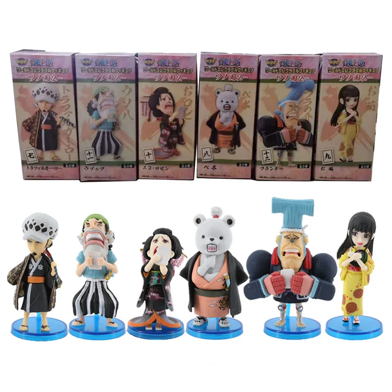 

One Piece WCF and the country 6 2nd generation kimono pirate figure Q version Luo Usopu Ayu big bear Xiaoju ornaments