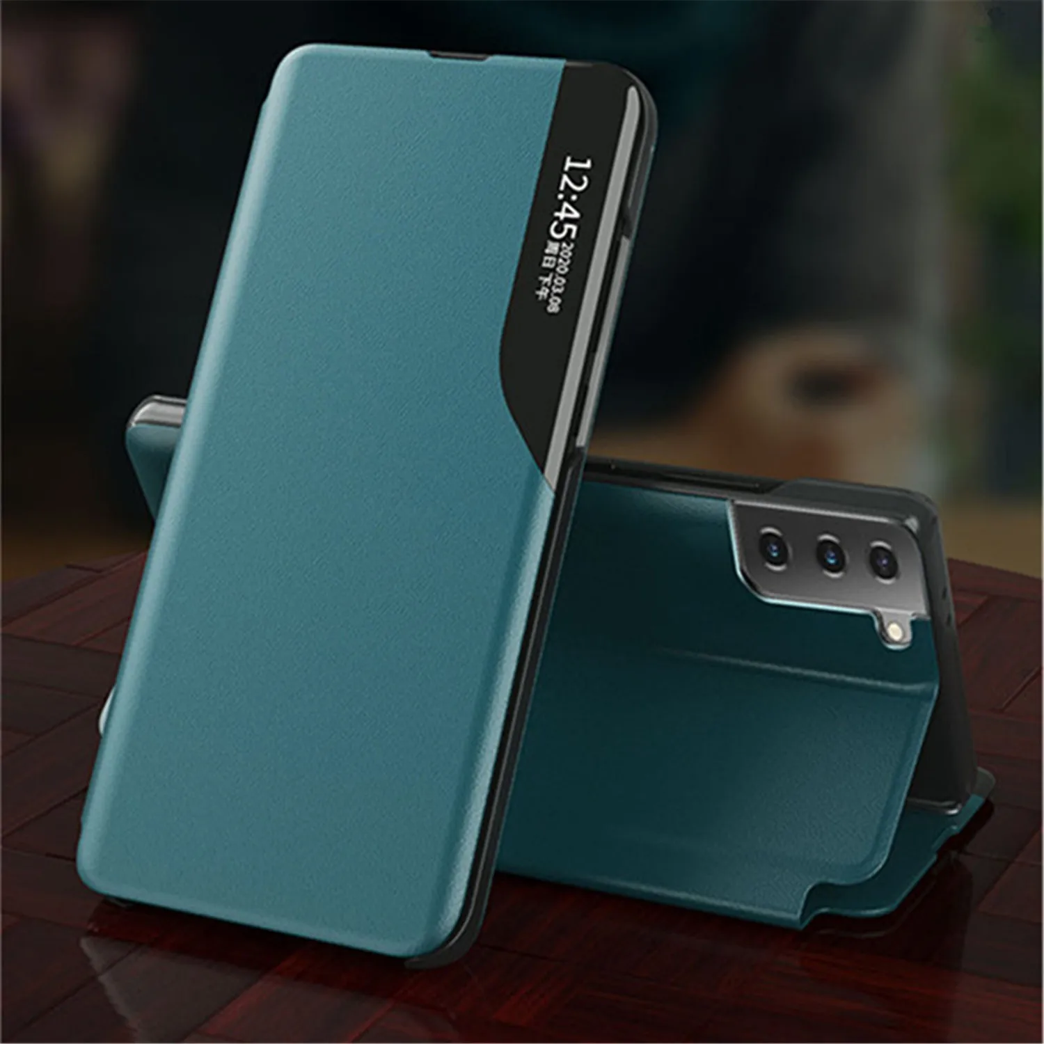 

Роскошный кожаный флип-чехол для телефона Samsung Galaxy A71 A51 A81 A91 A12 A22 A32 A52 A03S A13 A33 A53 A73, Ультратонкий чехол с кронштейном