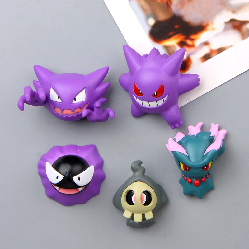 

Anime Figure Pokemon Monster Fridge Magnet Gengar Magnet Gastly Magnet Pass Cartoon Action Figure Children Toys