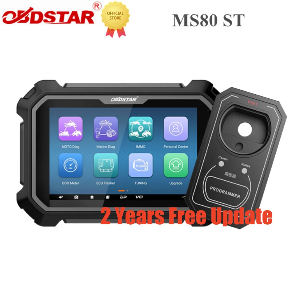

OBDSTAR MS80 Standard Intelligent Motorcycle Diagnostic Tool Plus IMMO Function Plus P001 2 Years Free Update