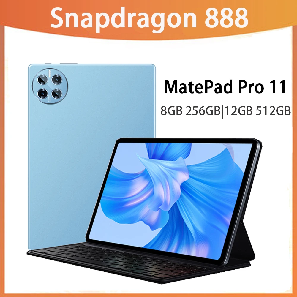 

MatePad Pro 11 Android 13 Tablet 11 inch Snapdragon 888 Octa Core 12GB 512GB Tablet 10000mAh 120Hz GPS WIFI Tablet 5G Network