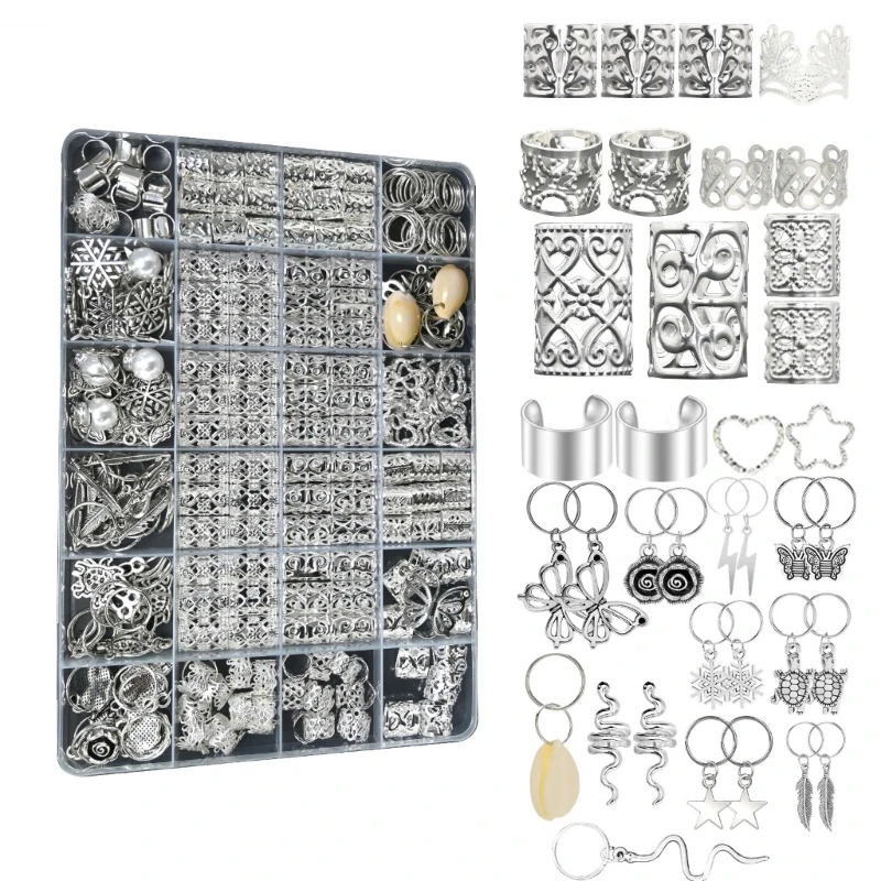 Змеиные бусины для дредов волос свободные катушки кольца украшения косы