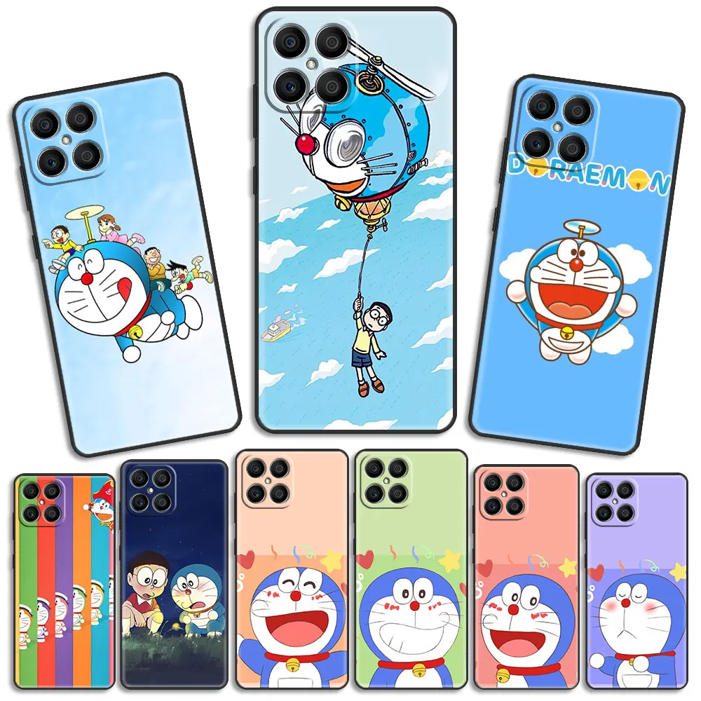 Футляр для телефона Funda Coque Honor 30i 60 Pro X8 X9 X7 20i Play 9A 50 Lite Play6T SE 10 Magic4 9X 8X 5G Soft Doraemon Fly |