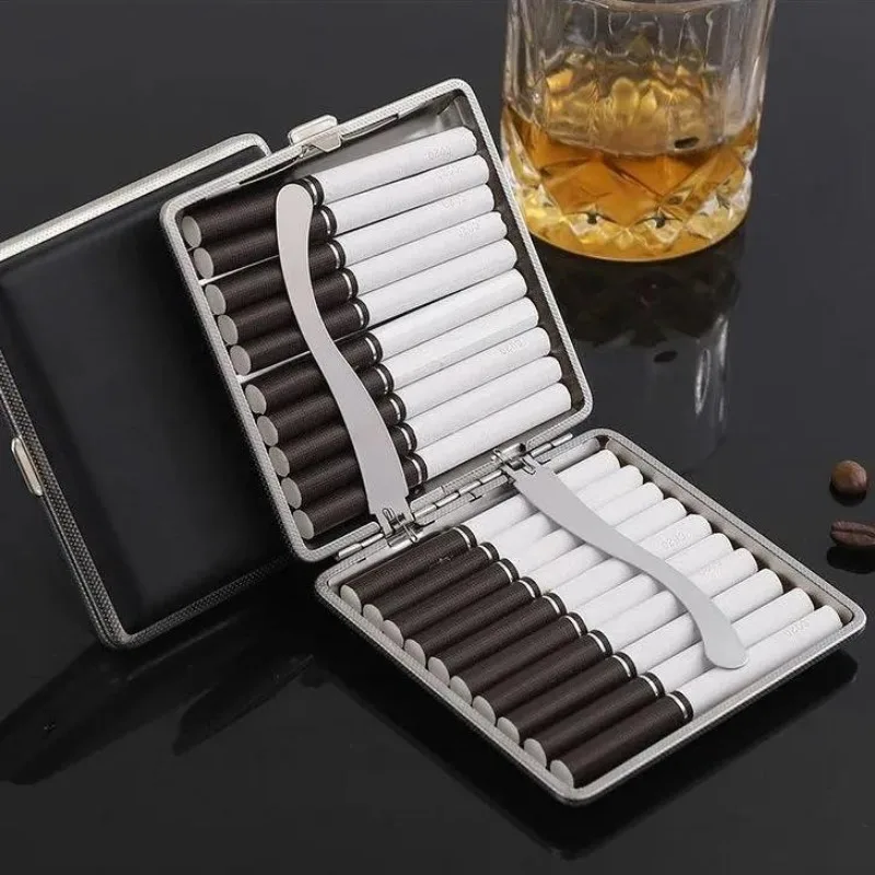 

Коробка для курения, Мужская портативная сигаретная коробка, оригинальный металлический держатель для сигарет в 20 упаковках
