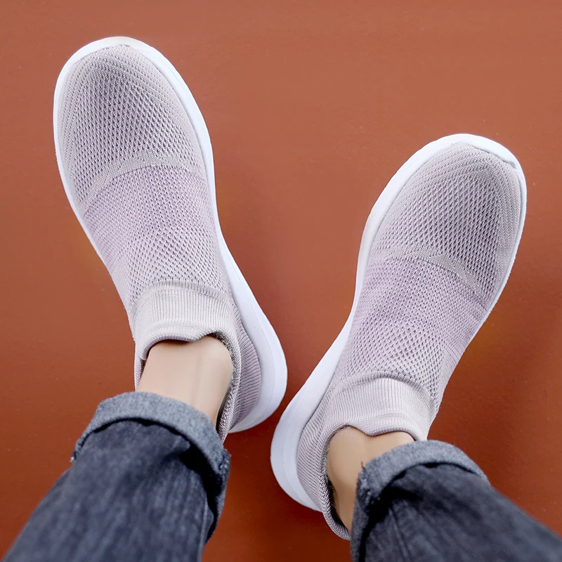 Woman Casual Lightweight Flats Sneakers Warm Fur Winter Cotton Boots Comfortable Socks Shoes Women Casual Shoes Walking Sneakers