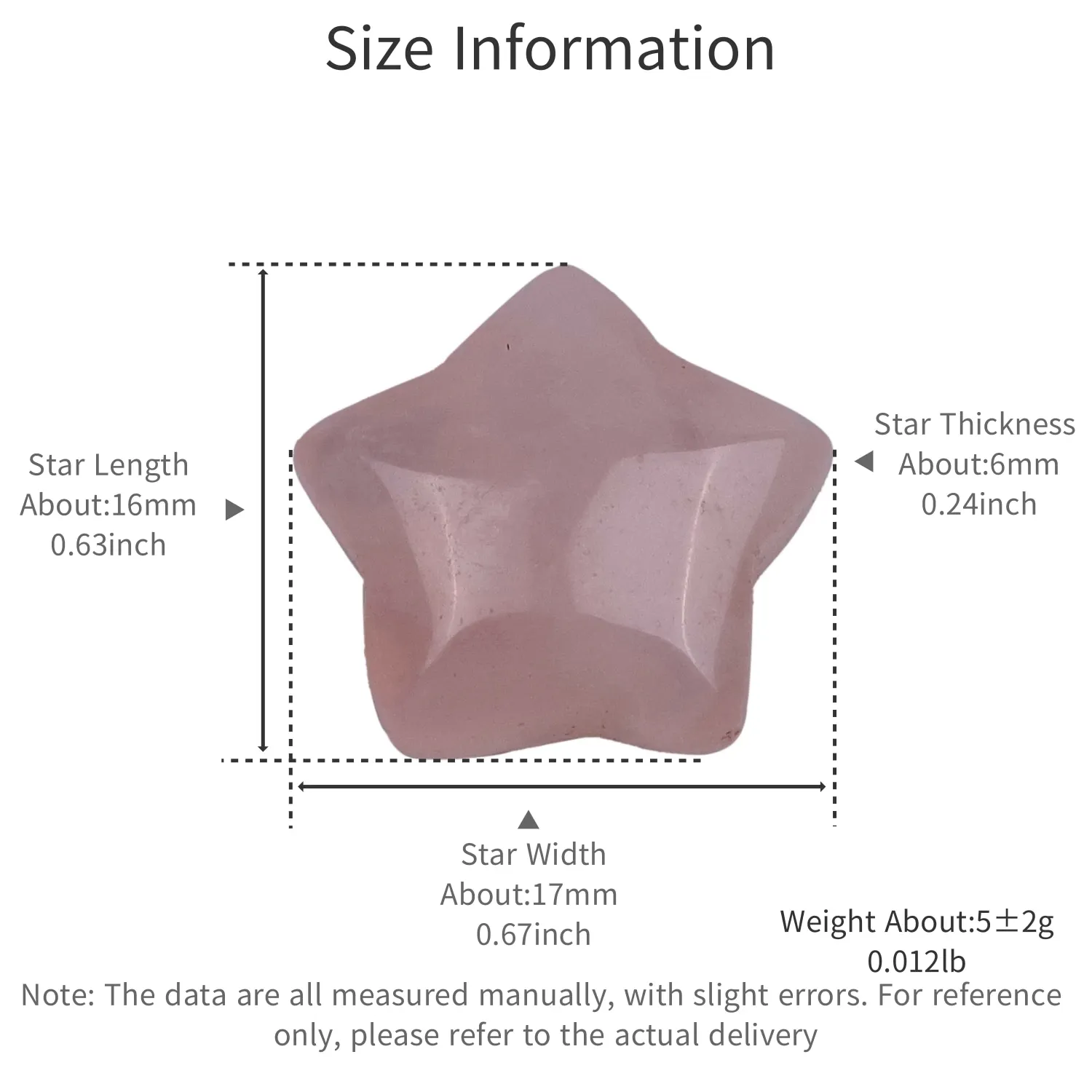 10Pcs/Lot Natural Crystal Amethyst Rose Quartz Star DIY Earrings Pendant Necklace Handmade Fashion Jewelry Accessories