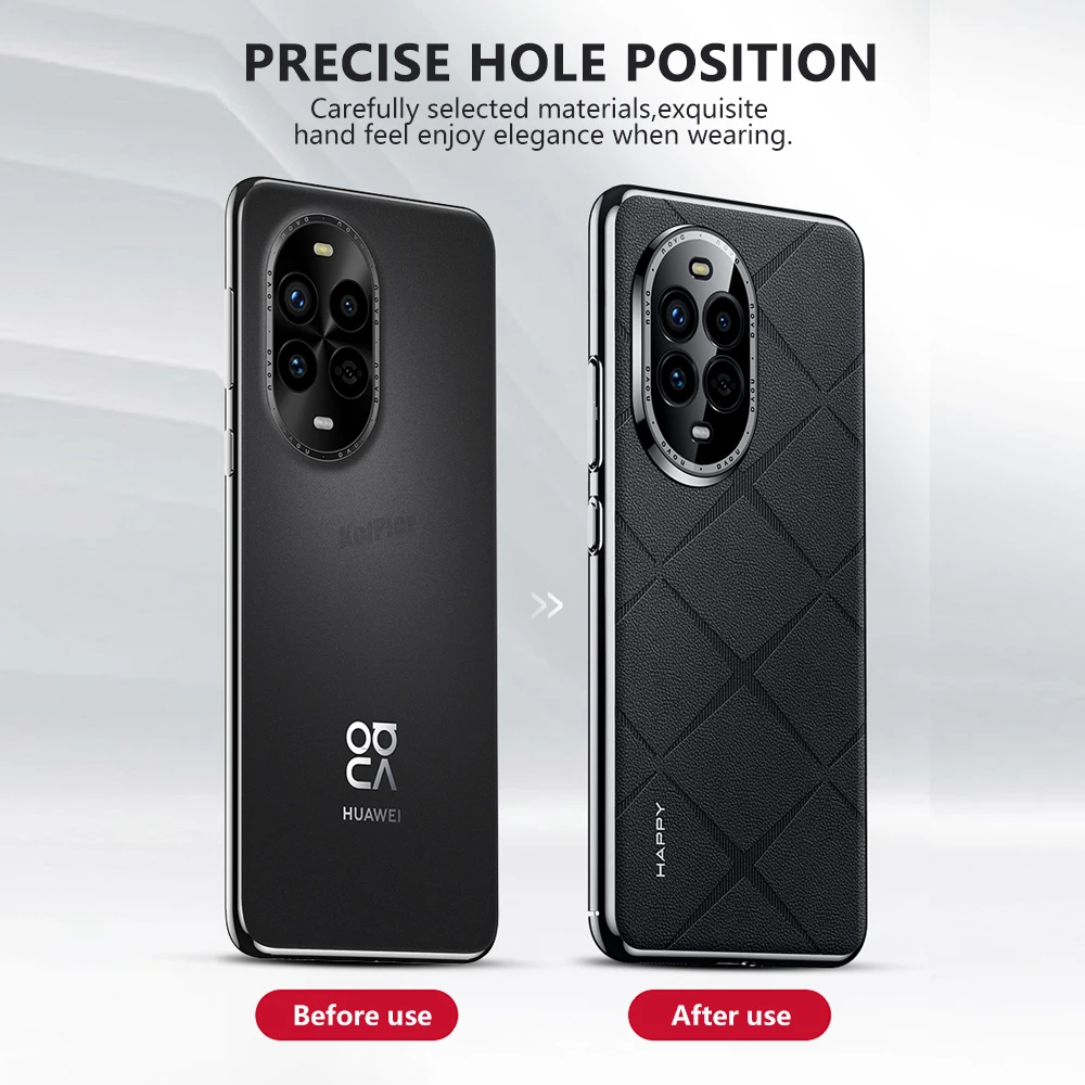 Роскошный кожаный чехол с покрытием для HUAWEI NOVA 13 PRO/N NOVA13 модный сетчатый простой