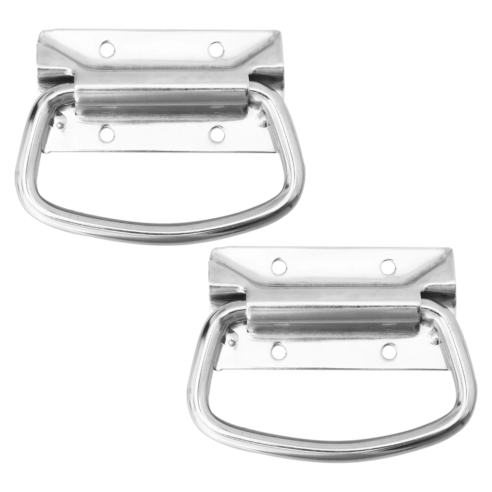 

Handle Case Handles Toolbox Knobs Loaded Stainless Steel Spring Tool Wooden Ring Luggage Trunck Box Decorative Drawer