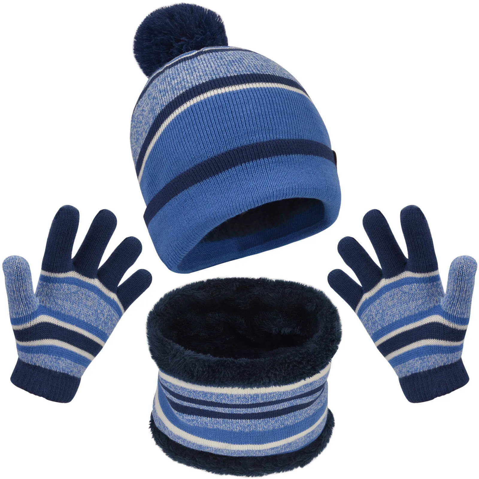 

Детская шапка с шарфом, 3 шт., зимняя вязаная шапка из хлопка для малыша для детей, шапка-шарф для мальчиков и девочек, комплект теплых аксессуаров