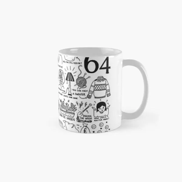 

When Im Sixty Four Classic Mug Photo Coffee Cup Image Picture Simple Drinkware Tea Printed Handle Round Design Gifts